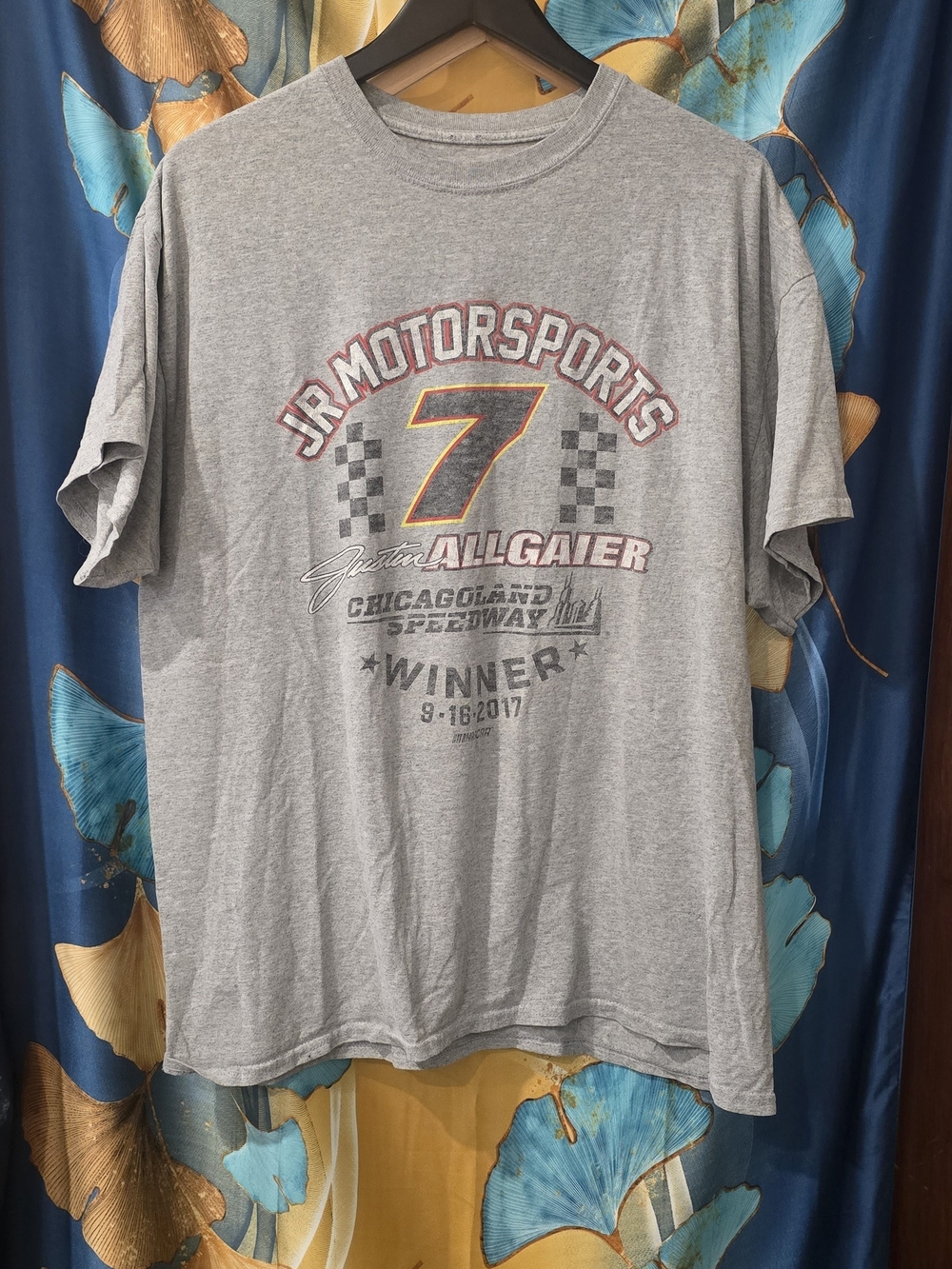 Justin Allgaier JR Motorsports Gray Racing Graphic Tee